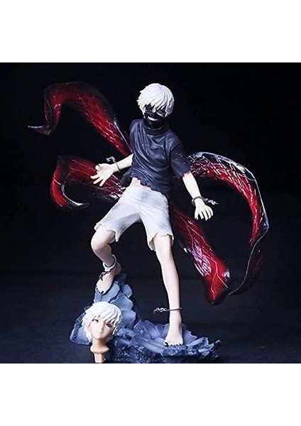 Tokyo Ghoul Şekil Kaneki Ken Şekil Oyuncaklar 3D Model Anime Hayranları Severler Koleksiyonu Masaüstü Dekorasyon HEDIYE-PVC-8.66INCH/22CM (Yurt Dışından)