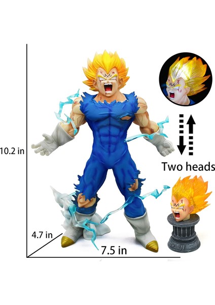 Vegeta Aksiyon Figürü Anime Figürü Dbz Heykeli Modeli Dekorasyon Zarif Doğum Günü Hediyesi 10.2 Inç (Yurt Dışından)