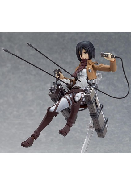 Mikasa Ackerman Aksiyon Figürü - 15 cm Anime Şekil Modeli Heykeli, Değiştirilebilir Yüz, Ortak Hareketli, Çizgi Film Karakteri Heykelcik El Yapımı Koleksiyon Masaüstü Dekorasyon Ha (Yurt Dışından) modelleri