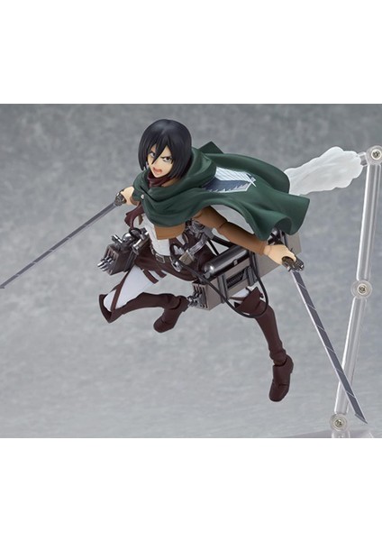 Mikasa Ackerman Aksiyon Figürü - 15 cm Anime Şekil Modeli Heykeli, Değiştirilebilir Yüz, Ortak Hareketli, Çizgi Film Karakteri Heykelcik El Yapımı Koleksiyon Masaüstü Dekorasyon Ha (Yurt Dışından) fırsatları
