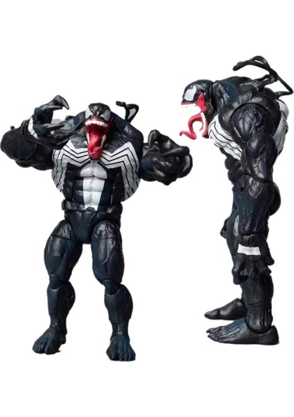 Venom Carnage Aksiyon Figürü - 7.87" Pvc Örümcek Adam Koleksiyonluk, Hareketli Eklemler, Anime Model Oyuncak (Venom C) (Yurt Dışından)