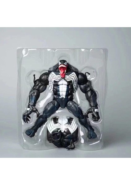 Venom Carnage Aksiyon Figürü - 7.87" Pvc Örümcek Adam Koleksiyonluk, Hareketli Eklemler, Anime Model Oyuncak (Venom C) (Yurt Dışından)