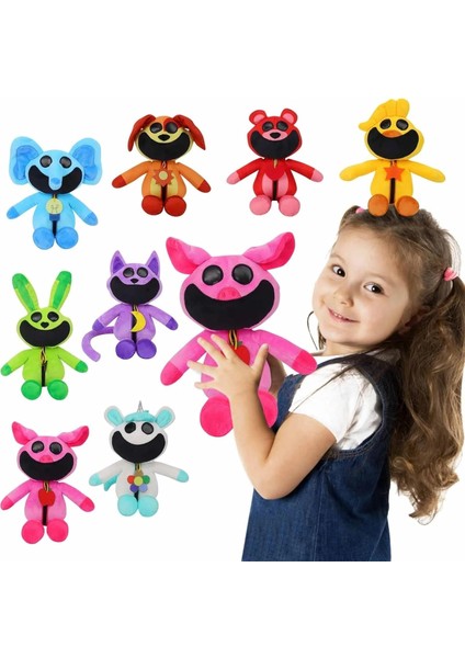 Smiling Critters Peluş Oyuncak, Catnap Peluş Gülümseyen Critters Yastık Serisi Şekil Basınç Tahliye Peluş Bebek Hayranlar Için Hediyeler, Doğum Günü ve Noel (Mor) (Yurt Dışından)