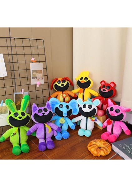 Smiling Critters Peluş Oyuncak, Catnap Peluş Gülümseyen Critters Yastık Serisi Şekil Basınç Tahliye Peluş Bebek Hayranlar Için Hediyeler, Doğum Günü ve Noel (Mor) (Yurt Dışından)