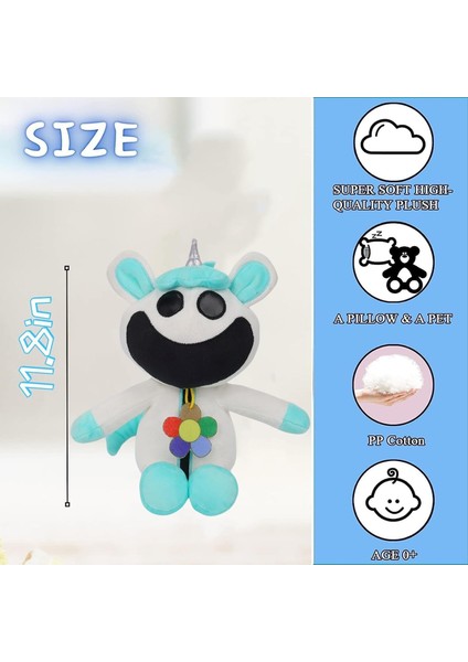 Smiling Critters Peluş Oyuncak, Catnap Peluş Gülümseyen Critters Yastık Serisi Şekil Basınç Tahliye Peluş Bebek Hayranlar Için Hediyeler, Doğum Günü ve Noel (Mor) (Yurt Dışından)