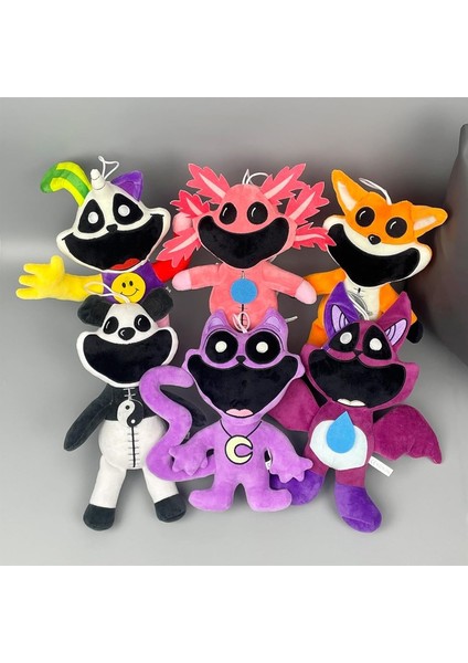 Gülümseyen Critters Karanlıkta Parlayan Mor Kedi Dalgası, Haşhaş Oyun Zamanı Gülümseyen Critters Tavşan Peluş Oyuncak, Gülümseyen Critters Dogday Doldurulmuş Hayvan(Renk:tilki) (Yurt Dışından)