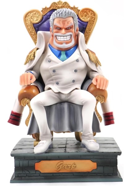 Garp Şekil Taht Anime Karakter Modelleri Figürler Koleksiyonu Oyuncaklar Dekoratif 20 Cm/7.9 Inç (Beyaz) (Yurt Dışından)