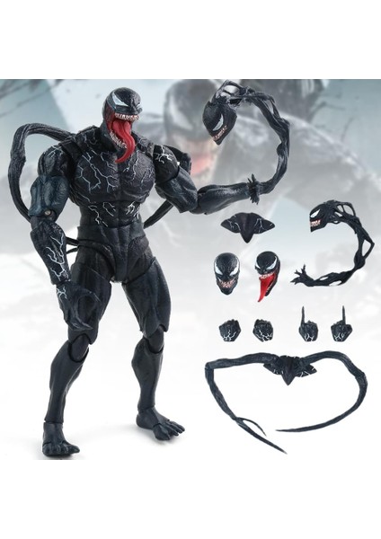 Venom Aksiyon Figürü Bebek Model Oyuncak Bebek, Venom Legends Serisi Carnage Anime Aksiyon Pvc Şekil Hareketli Karakterler Modeli Heykel Oyuncaklar Koleksiyon Masaüstü Dekorasyon S (Yurt Dışından)