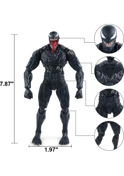 Venom Aksiyon Figürü Bebek Model Oyuncak Bebek, Venom Legends Serisi Carnage Anime Aksiyon Pvc Şekil Hareketli Karakterler Modeli Heykel Oyuncaklar Koleksiyon Masaüstü Dekorasyon S (Yurt Dışından)