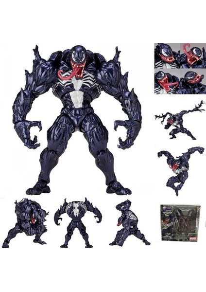 Venom Legends Serisi - 7 Inç Venom Aksiyon Figürü - Venom Carnage Oyuncak - Koleksiyonluk Venom Anime Aksiyon Pvc Şekil - Venom Bebek Modeli Heykel Oyuncak Hediye (Venom) (Yurt Dışından)