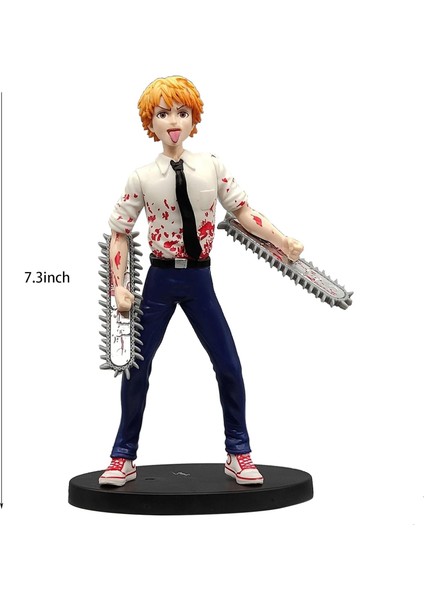 Denji Şekil, Testere Anime Figürü Heykelcik Pvc Karakter Model Oyuncaklar Masaüstü Süslemeleri Arkadaşlar Için (Yurt Dışından)