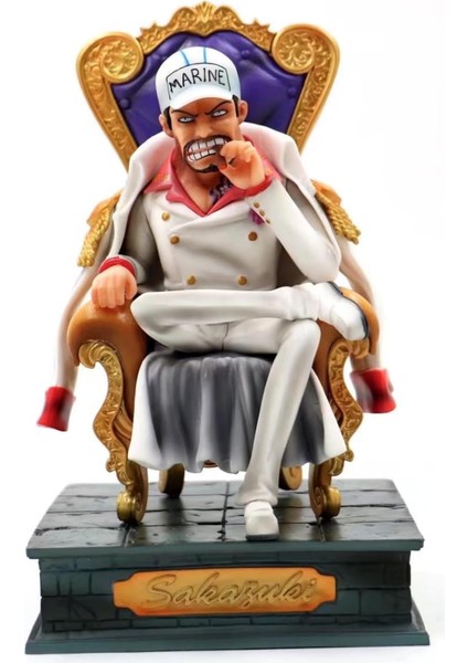 Sakazuki Şekil Taht Anime Karakter Modelleri Figürler Koleksiyonu Oyuncaklar Dekoratif 23 Cm/6.1 Inç (Beyaz) (Yurt Dışından)