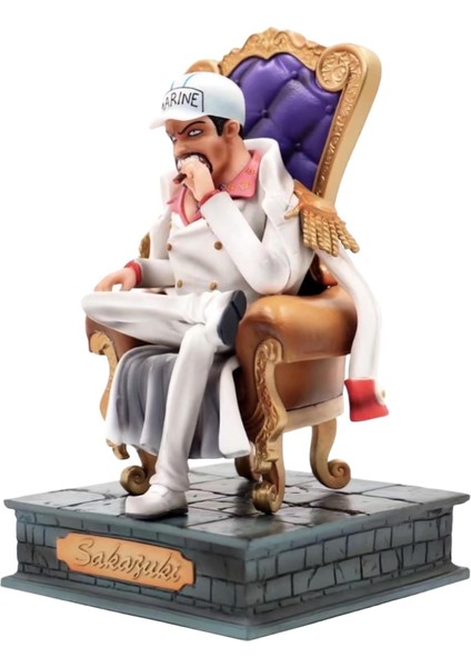 Sakazuki Şekil Taht Anime Karakter Modelleri Figürler Koleksiyonu Oyuncaklar Dekoratif 23 Cm/6.1 Inç (Beyaz) (Yurt Dışından)