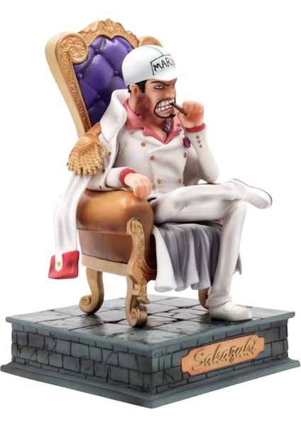 Sakazuki Şekil Taht Anime Karakter Modelleri Figürler Koleksiyonu Oyuncaklar Dekoratif 23 Cm/6.1 Inç (Beyaz) (Yurt Dışından)