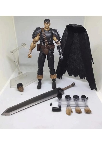Anime Berserk: Guts Black Swordsman Figma Aksiyon Figürü Karikatür Anime Karakter Oyuncak Heykel Modeli Çok Renkli ve Koleksiyon ve Hediye (Yurt Dışından)