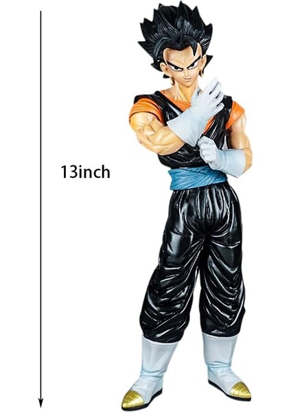 Vegetto Aksiyon Figürü, Anime Dragonball Şekil Heykeli Heykelcik Koleksiyonu Dekorasyon Modeli Zarif Doğum Günü Hediyesi, 13-Inch (Yurt Dışından)