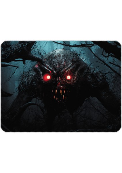 40X30CM Gaming Oyuncu Mousepad Kaymaz Kauçuk Taban Dikişli Kenar Creature Of Darkness MP284030