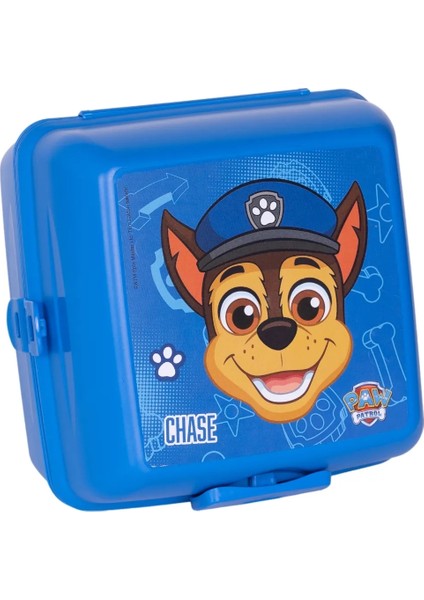 Paw Patrol 4 Bölmeli Çocuk Beslenme Kutusu - Yemek Saklama Kabı Kaşık ve Çatallı