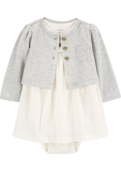 Kız Bebek Elbise Set 2'li Paket