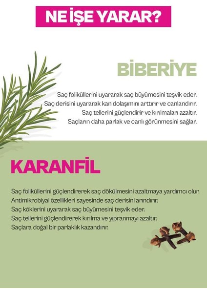 Urban Care Rosemary & Clove Biberiye ve Karanfil Saç Bakım Yağı % 99.5 Doğal ve Saf 100 ml