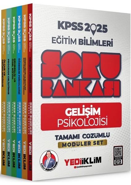 2025 KPSS Eğitim Bilimleri Tamamı Çözümlü Modüler Set Soru Bankası