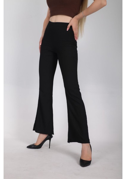 Siyah Bürümcük Pantolon modelleri