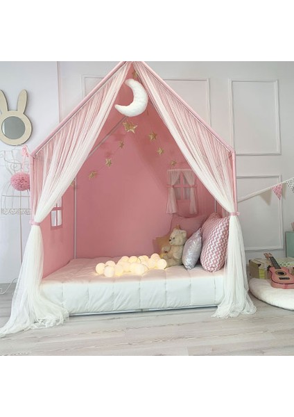 Oyun Evi Montessori Perdeli Pembe