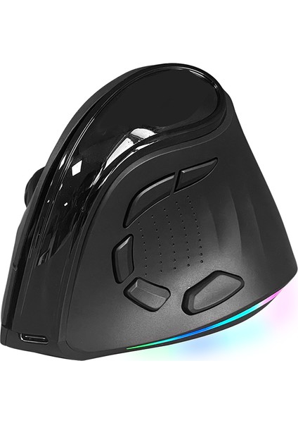 Wireless 2.4ghz & Bluetooth  Kablosuz Rgb Antirsı Şarj Edilebilir Ergonomik Dikey Tutuşlu Vertical Mouse