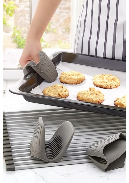 Kırmızı Silicone Cupcake Tutacak