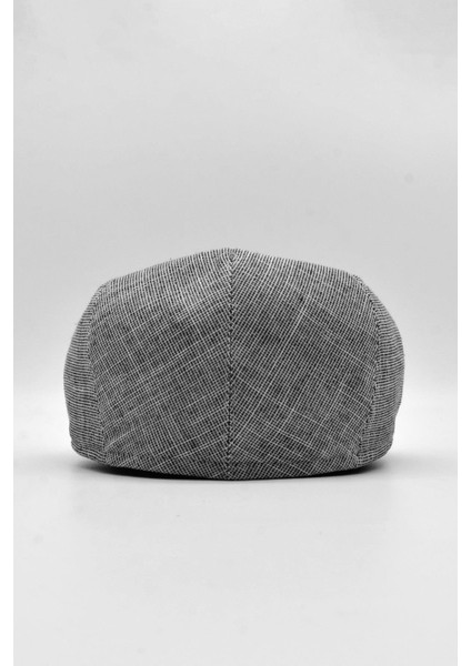Erkek Keten Premium Siyah Şapka Yazlık Flat Cap Kasket modelleri