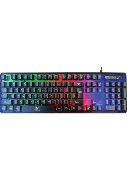 KBL707 Mekanik Hisli Rgb LED Arka Işıklı Şeffaf Gaming Oyuncu Klavye