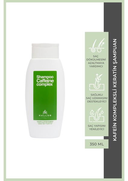 Kallos Kafein Kompleksli Keratin Şampuan 350 ml