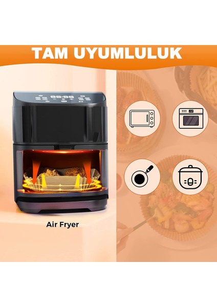 Yanmaz Airfryer Fritöz Pişirme Kağıdı 50'li fiyatları
