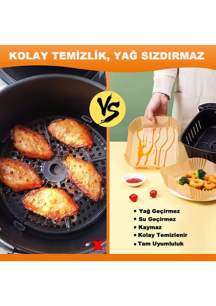 Yanmaz Airfryer Fritöz Pişirme Kağıdı 50'li fırsatları