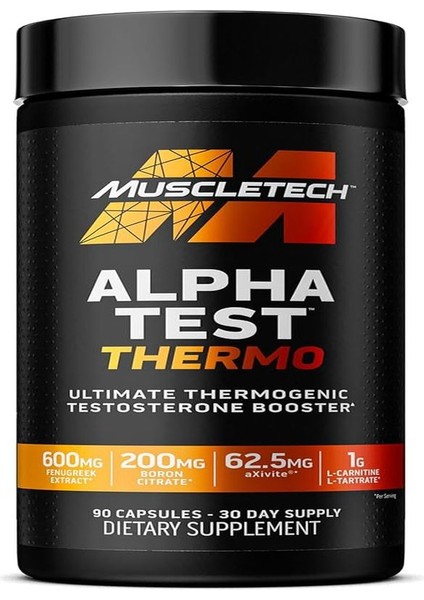 Alpha Testo Booster Thermo Fat Burner Fenugreek Boron 90 Caps