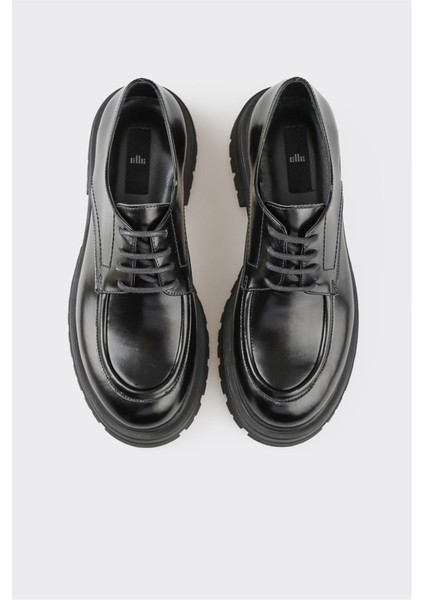 Elle Siyah Deri Kadın Günlük Ayakkabı fırsatları