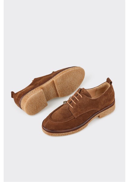 Taba Deri Kadın Günlük Ayakkabı modelleri