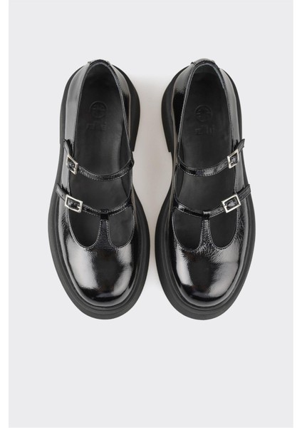 Elle Siyah Deri Kadın Günlük Ayakkabı fırsatları