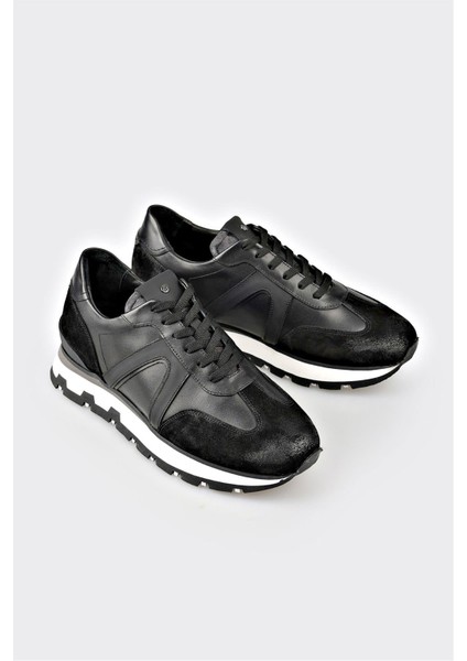 Siyah Deri Erkek Spor Ayakkabı fiyatları