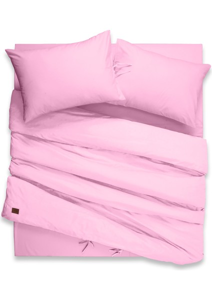 %100 Pamuk 62 Tel (155 Tc) 180X200+30 cm Lastikli Çarşaflı Battal Boy Nevresim Takımı