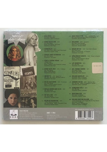 Ayla Algan En Iyilerle CD (Jelatininde Orjnal Dönem Baskı Cd)