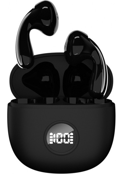 LX04 Bluetooth 5.3 Mini Kulaklık Gürültü Azaltma Ipx5 Su Geçirmez Kablosuz Kulaklık - Siyah (Yurt Dışından)