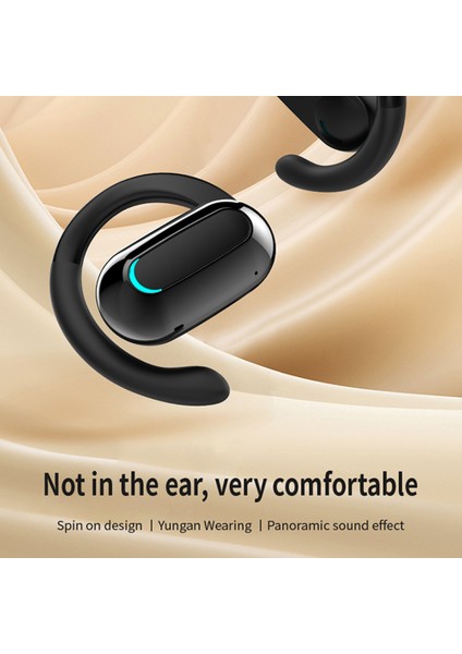 M-F9 Tek Kulak Kablosuz Bluetooth 5.3 Kulak Kancası Kulaklık Spor Koşu Müzik Kulaklık - Mavi (Yurt Dışından)