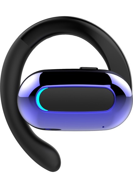 M-F9 Tek Kulak Kablosuz Bluetooth 5.3 Kulak Kancası Kulaklık Spor Koşu Müzik Kulaklık - Mavi (Yurt Dışından)