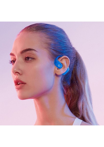 C01 Bluetooth 5.3 Kulaklık Kemik Iletimli Kulak Asılı Müzik Kulaklığı - Mavi (Yurt Dışından)