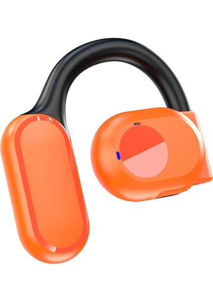 BY99 Tek Kulak Bluetooth 5.3 Kulak Kancalı Kulaklık Hava Iletimli Kulaklık - Turuncu (Yurt Dışından)