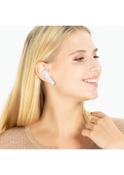 B021 Kablosuz Bluetooth Kulaklık Şeffaf Tws Kulaklıklar Düşük Gecikmeli Kulaklıklar - Beyaz (Yurt Dışından) indirimleri