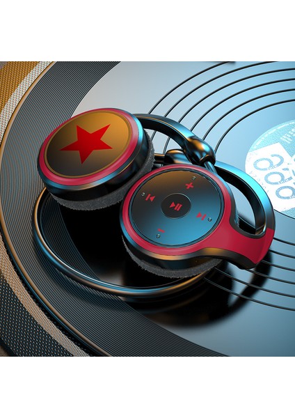A23 Çift Kulak Boyun Asma Stereo Spor Kulaklık Tws Mikrofonlu Kablosuz Bluetooth Kulaklık - Siyah / Kırmızı (Yurt Dışından)