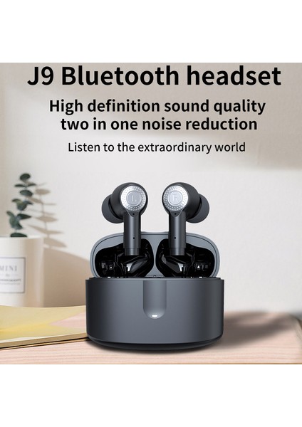 J9 Tws Kulakiçi Bluetooth Kulaklık Taşınabilir Kulaklıklar Gürültü Azaltma Kablosuz Kulaklık - Siyah (Yurt Dışından) fiyatları