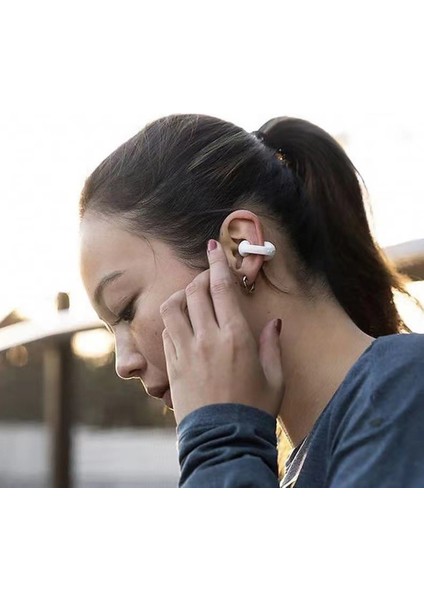 Bluetooth 5.0 Kemik Iletimli Kulaklık Kablosuz Stereo Müzik Klipsi Tipi Spor Kulaklık - Beyaz (Yurt Dışından) modelleri